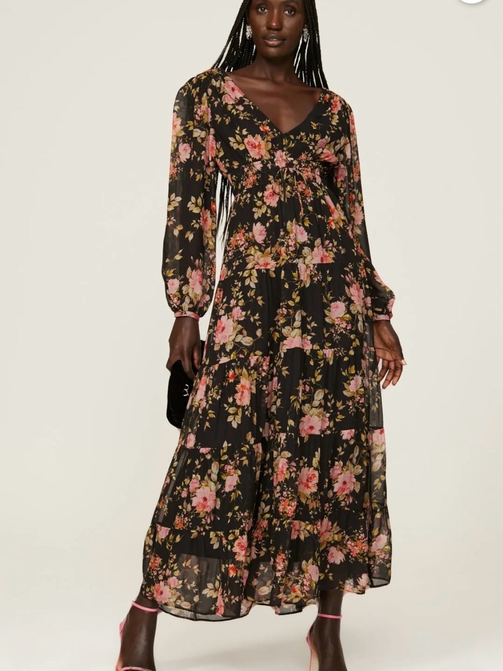 NWT Yumi Kim Black Floral Blake Dress size small